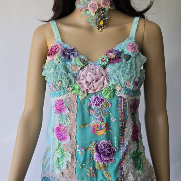 1920s Tunic Blouse | Roselani Jasmin | Size Medium - Picture 5 of 13